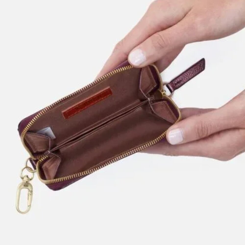 HOBO Move Clip Wallet NWT–Leather Zip Card Case, Great Stocking Stuffer - Picture 2 of 6